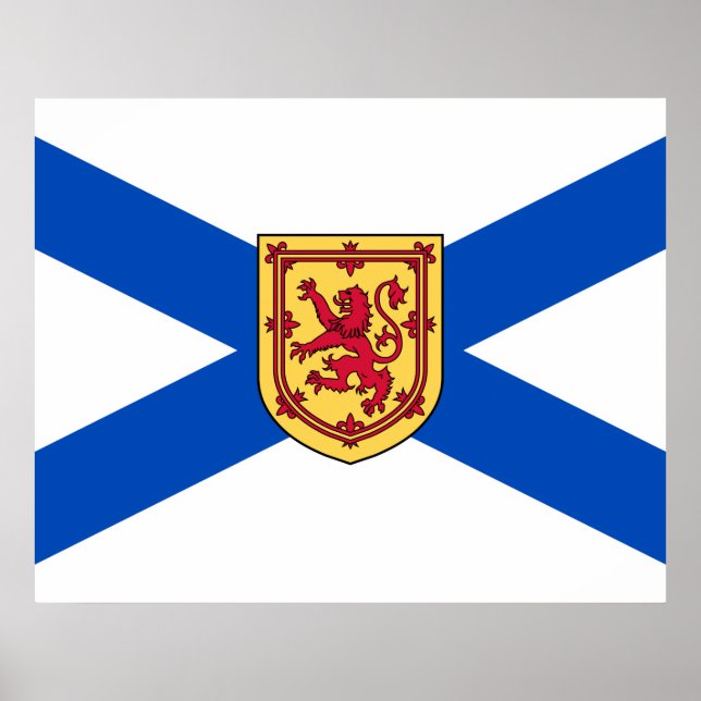 Flagga Nova Scotia (den kanadensiska provinsen) Poster (Framsidan)