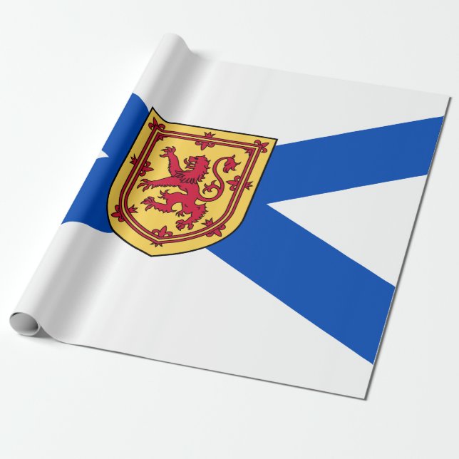 Flagga Nova Scotia (den kanadensiska provinsen) Presentpapper (Utrullad)