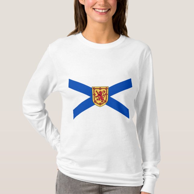 Flagga Nova Scotia (den kanadensiska provinsen) T Shirt (Framsida)
