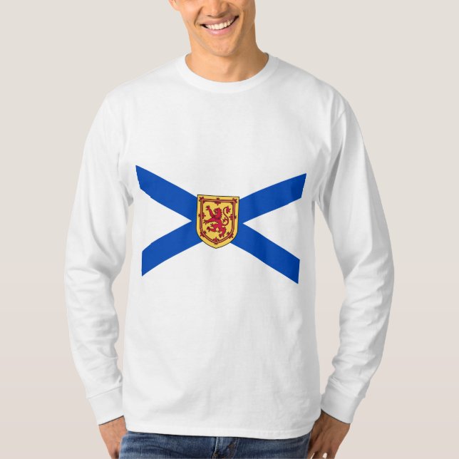 Flagga Nova Scotia (den kanadensiska provinsen) T Shirt (Framsida)