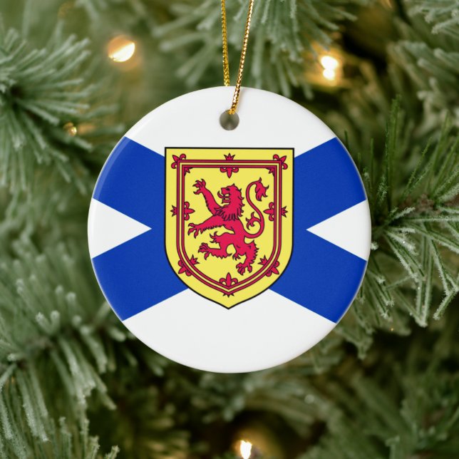 Flagga Nova Scotia, Kanada Julgransprydnad Keramik (Träd)