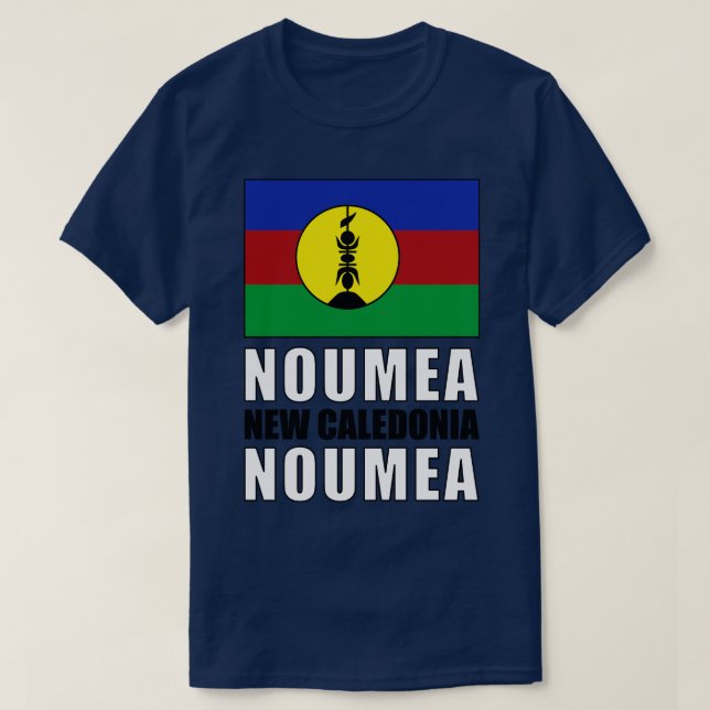 Flagga Nya Kaledonien T Shirt (Design framsida)