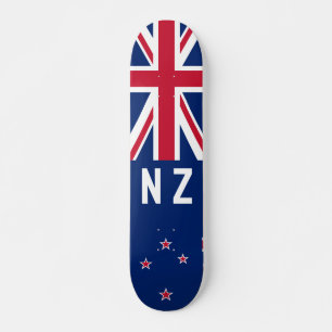Flagga Nya Zeeland - Stiliserad Mini Skateboard Bräda 18,5 Cm