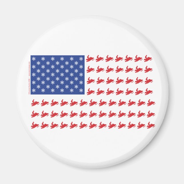 FLAGGA-O-SLEDS-Sno-Crosseps Magnet (Framsidan)