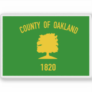 Flagga Oakland County, Michigan Klistermärken
