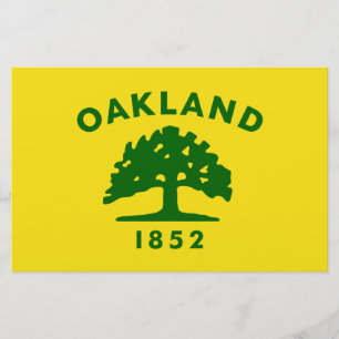 Flagga Oakland (Kalifornien) Brevpapper