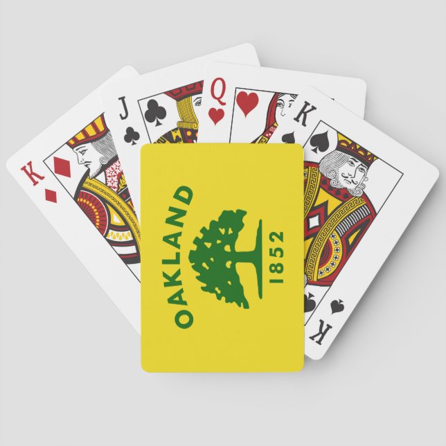 Flagga Oakland (Kalifornien) Casinokort (Baksidan)