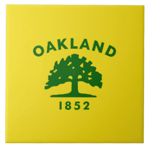 Flagga Oakland (Kalifornien) Kakelplatta