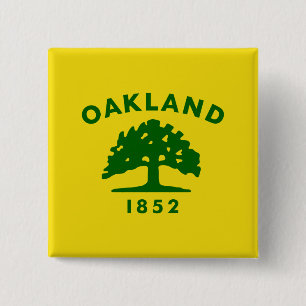 Flagga Oakland (Kalifornien) Knapp