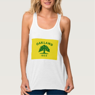 Flagga Oakland (Kalifornien) Linne Med Racerback