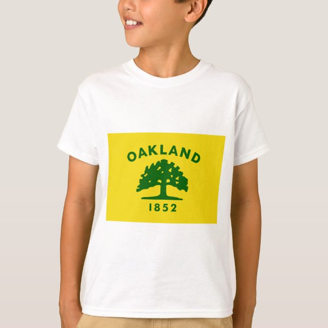 Flagga Oakland (Kalifornien) T Shirt (Framsida)