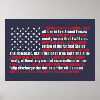 Flagga Oath-kommissionen Poster