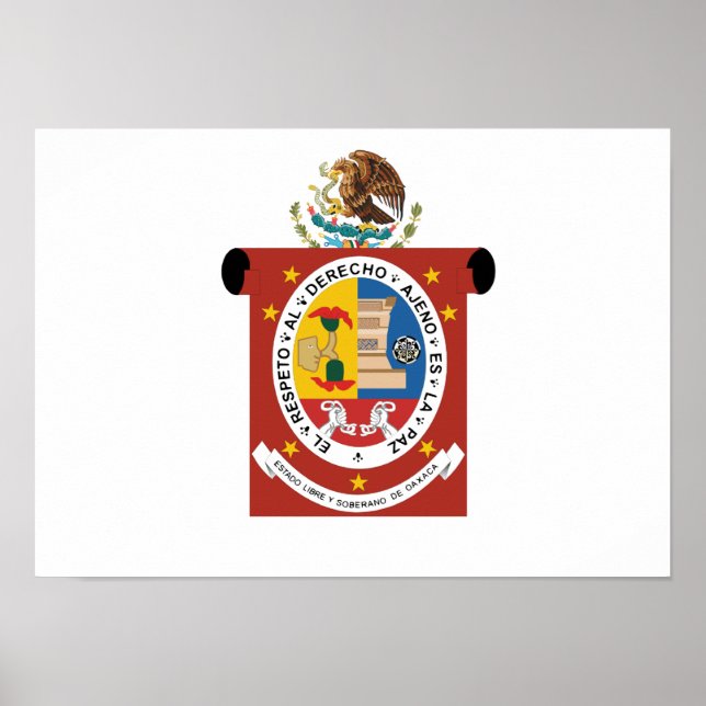 Flagga Oaxaca Poster (Framsidan)