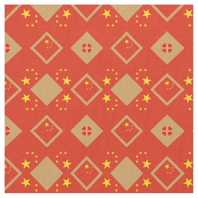 Flagga och China Trendig Fabric mode Tyg (Närbild)