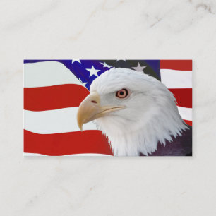 Flagga och Eagle Visitkort