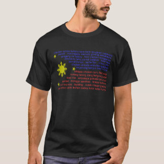 Flagga- och filippinläckerhetar t shirt