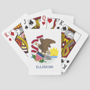 Flagga och försegling av Illinois Casinokort