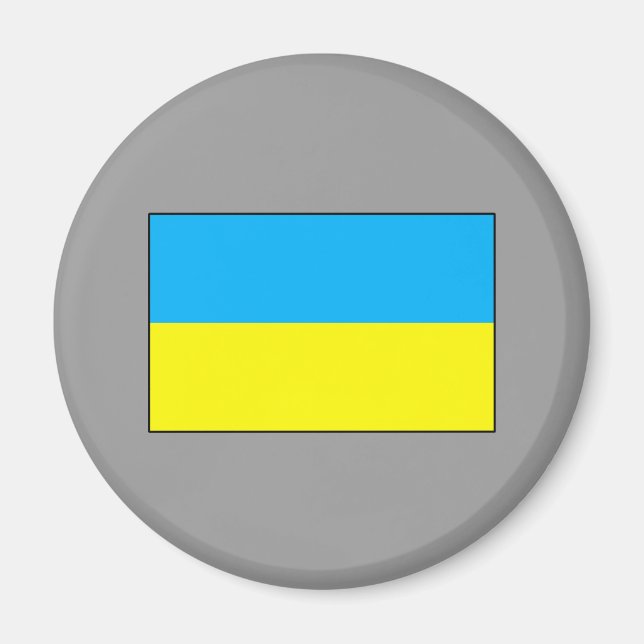Flagga och gåvor från Ukraina Magnet (Framsidan)