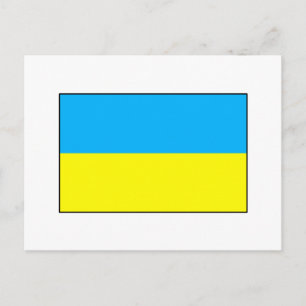 Flagga och gåvor från Ukraina Vykort
