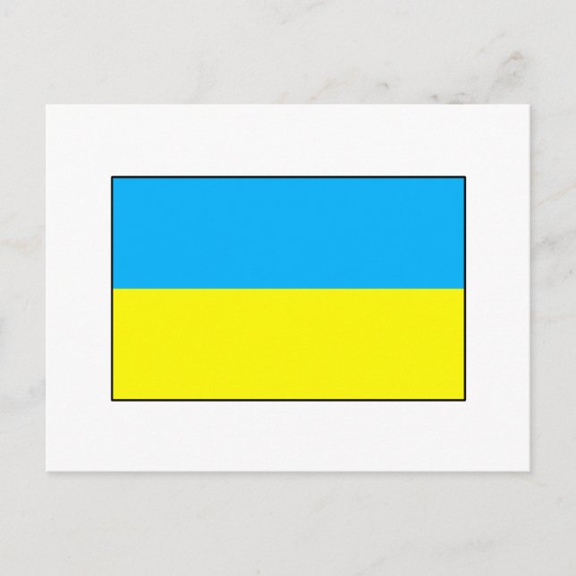 Flagga och gåvor från Ukraina Vykort (Framsida)