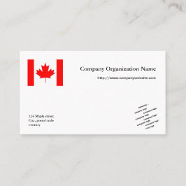 Flagga och logotyp internationell visitkort