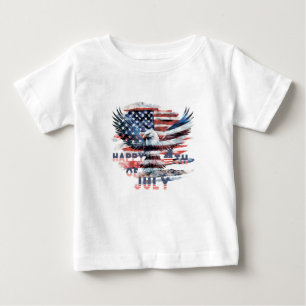 Flagga och örn till Förenade Stater. 4 juli. T Shirt