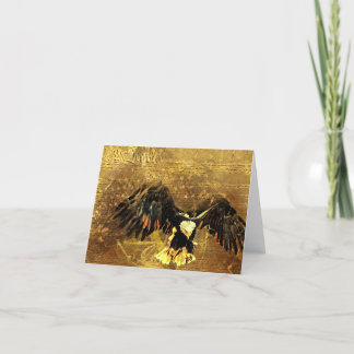 Flagga och örnen kort
