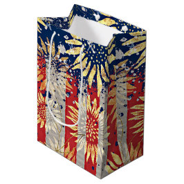 Flagga och solblommor