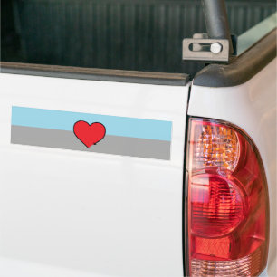 Flagga och symbol för Pride mellan homosexuella oc Bildekal