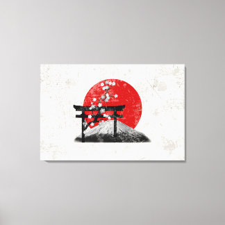 Flagga och symboler för Japan ID153 Canvastryck