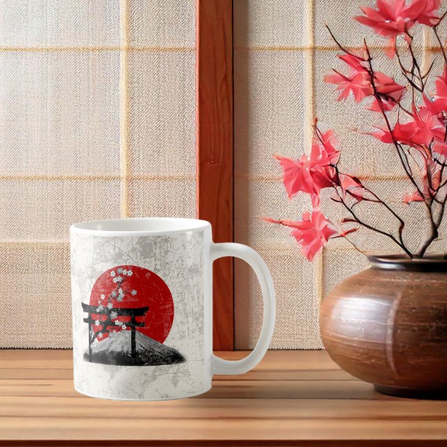 Flagga och symboler för Japan ID153 Kaffemugg (Skapare uppladdad)