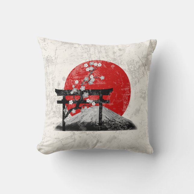 Flagga och symboler för Japan ID153 Kudde (Framsida)