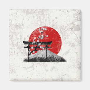 Flagga och symboler för Japan ID153 Magnet