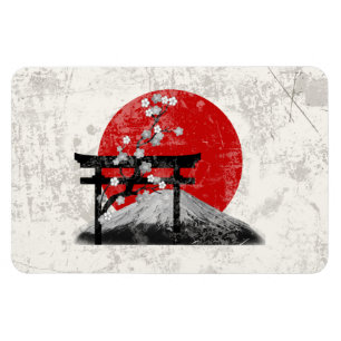 Flagga och symboler för Japan ID153 Magnet