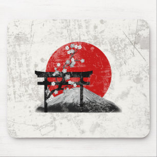 Flagga och symboler för Japan ID153 Musmatta
