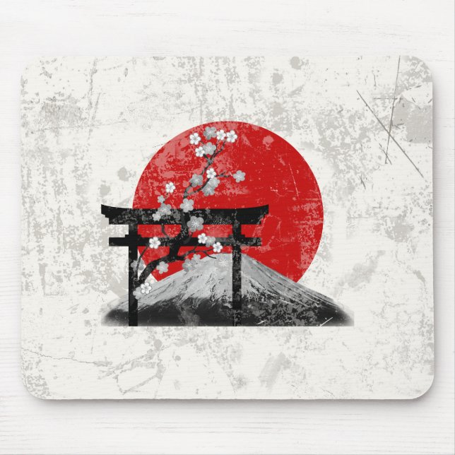 Flagga och symboler för Japan ID153 Musmatta (Framsidan)