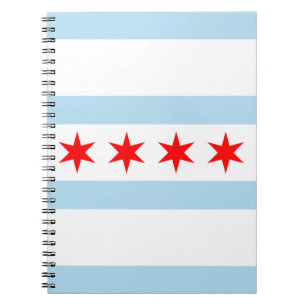Flagga of Chicago, Illinois Notebook Anteckningsbok