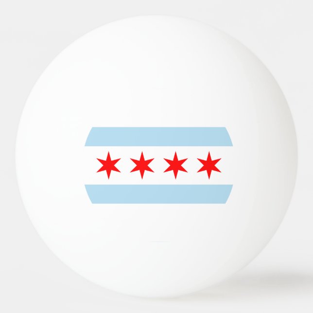 Flagga of Chicago, Illinois Ping-Pong Ball Pingisboll (Framsidan)