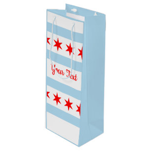 Flagga of Chicago, Illinois Vin Gift Bag