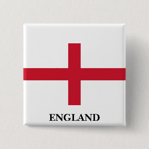 Flagga of England Button Knapp