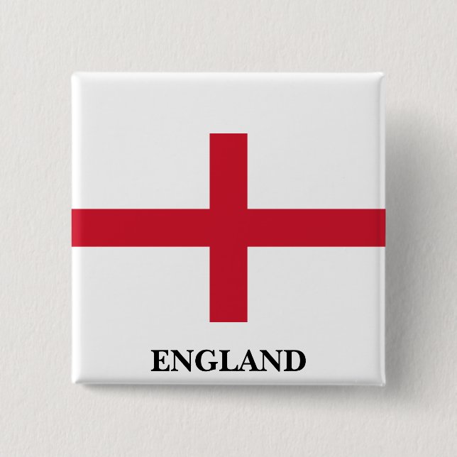 Flagga of England Button Knapp (Framsida)