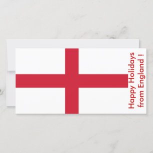 Flagga of England, Glad helg från Förenade kungari Julkort