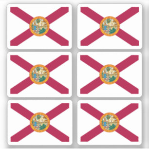 Flagga of Florida, American statlig flagga Klistermärken