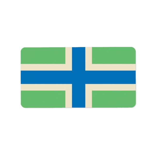 Flagga of Gloucestershire County, England Labels Adressetikett (Framsidan)