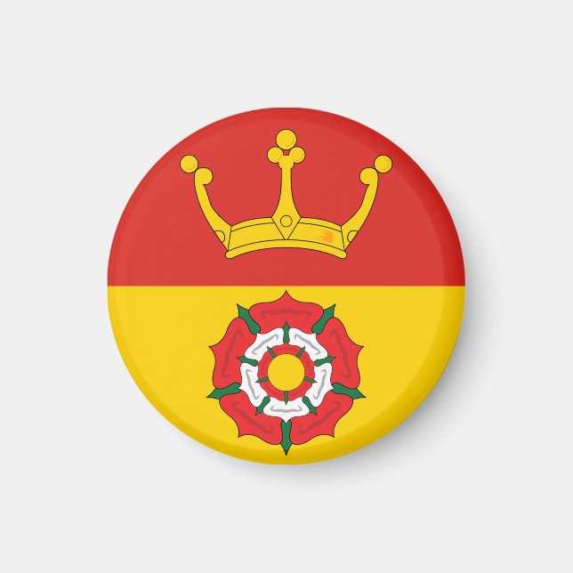 Flagga of Hampshire County, England (UK) Magnet (Framsidan)
