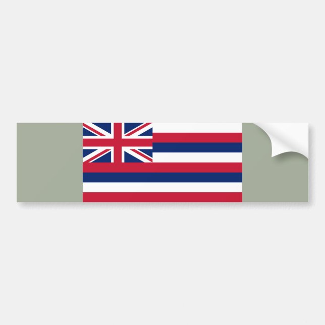 Flagga of Hawaii (USA) Bildekal (Framsidan)