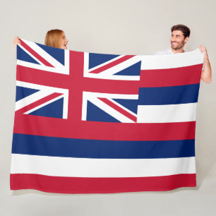 Flagga of Hawaii (USA) Fleecefilt