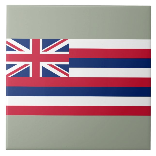 Flagga of Hawaii (USA) Kakelplatta (Framsidan)