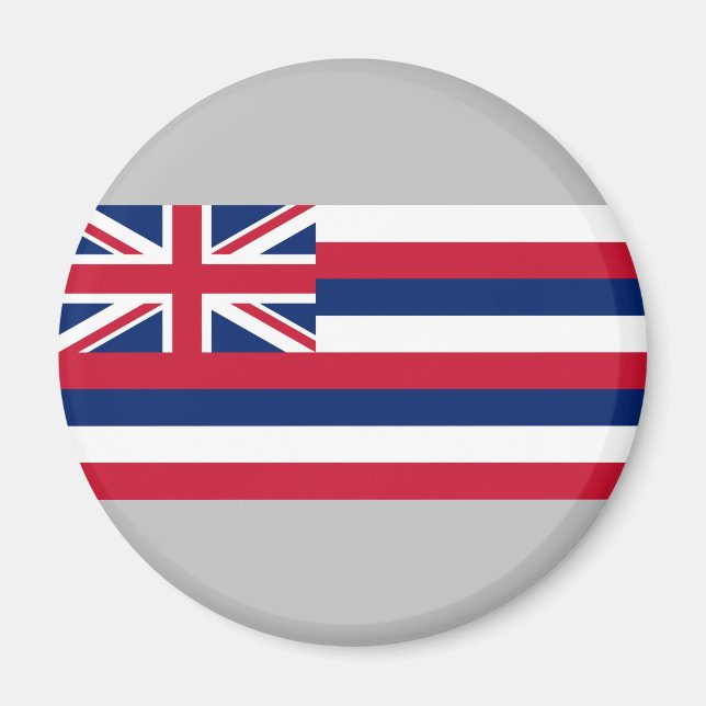Flagga of Hawaii (USA) Magnet (Framsidan)