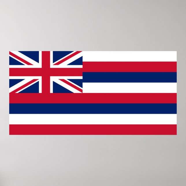 Flagga of Hawaii (USA) Poster (Framsidan)